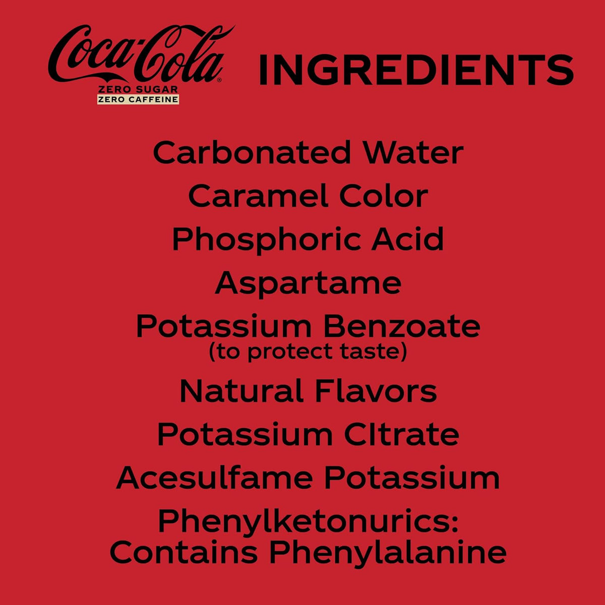 Zero Caffeine-Free Soda, 12 Fl Oz (pack of 12) E497673