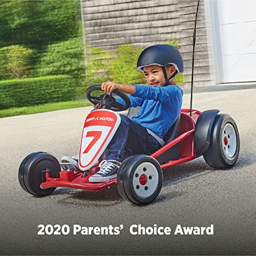 36V Battery-Powered Kids Electric Go-Kart with Adjustable Seat, Rubber Wheels, Grey X5205