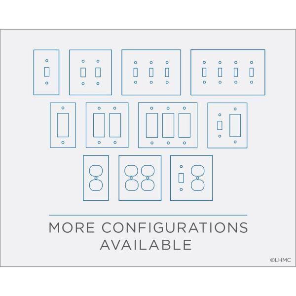 Matte Black Single Rocker Switch Plate (25-Pack) L345573