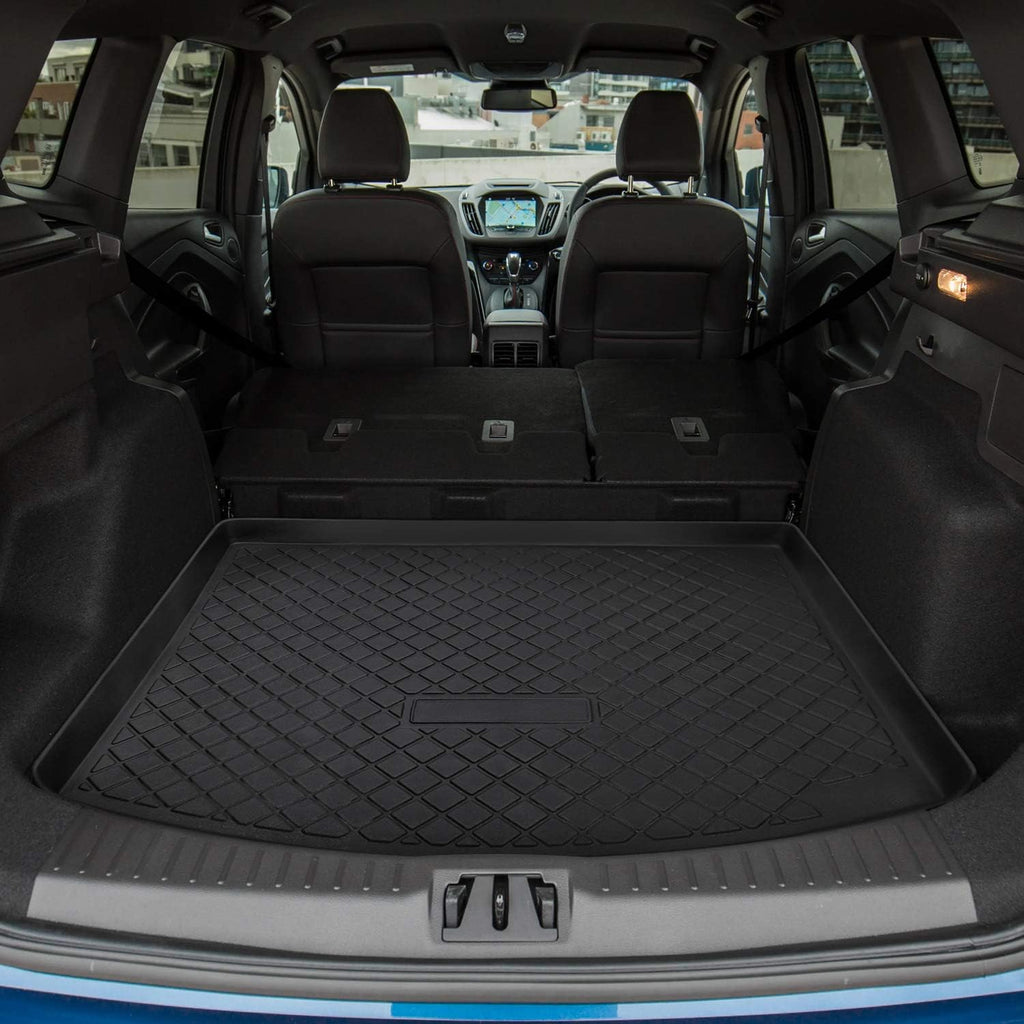 Trunk Cargo Liner Mat Tray, Heavy Duty Waterproof, Custom Fit, Black, Pack of 2 P341475