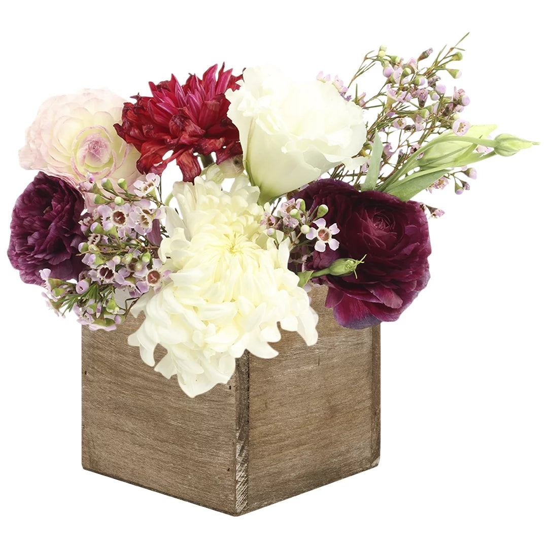 Brown Wood Vase Pack of 6 F85258
