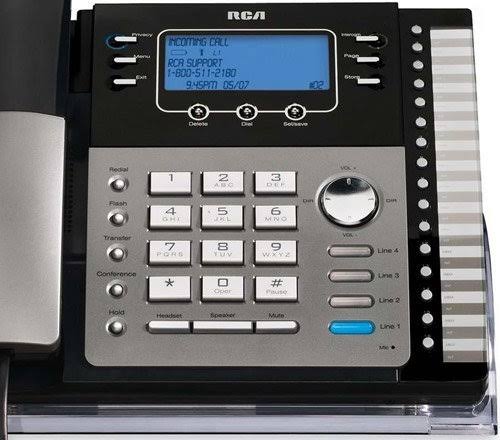 4-Line Expandable System Speakerphone with Call Waiting Caller ID Intercom V448410
