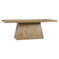 84" Reclaimed Pine Wood Dining Table Natural Rawhide Finish X31791