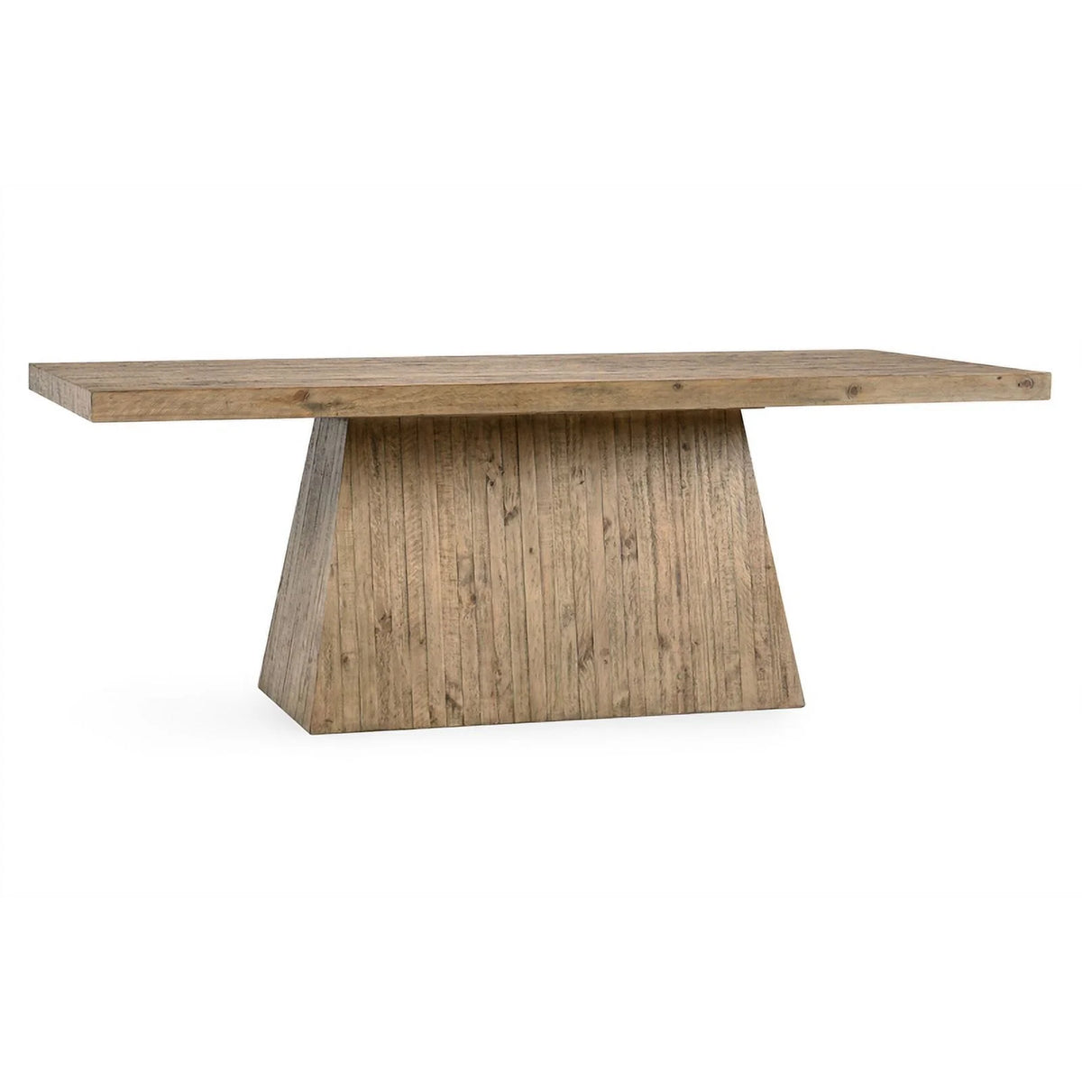 84" Reclaimed Pine Wood Dining Table Natural Rawhide Finish X31791