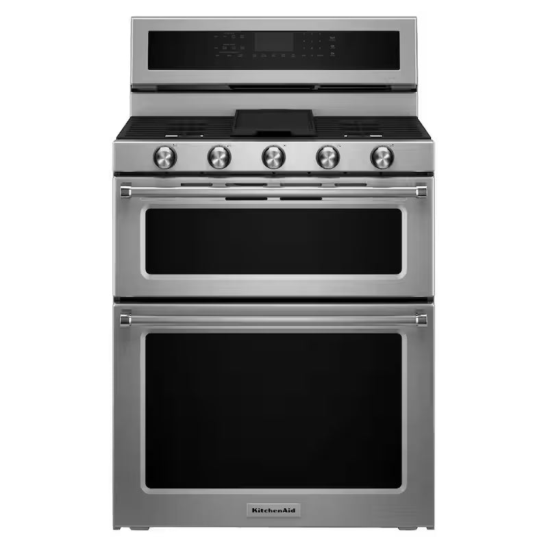 6.0 cu. ft. Double Oven Gas Range with Convection Oven in Stainless Steel V926315