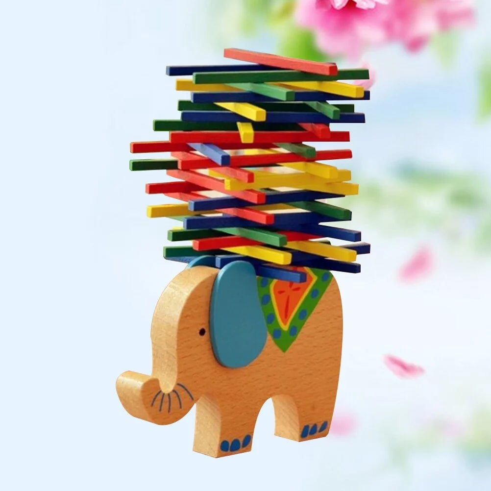 Wooden Stackable Building Blocks Educational Toys J1867