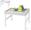 2 in 1 Toddler Wooden Activity Table with Paper Roll White Y602762