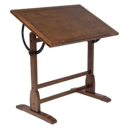 Rustic Oak Drafting Table X70524