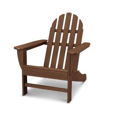 Teak Plastic Adirondack Chair M5089