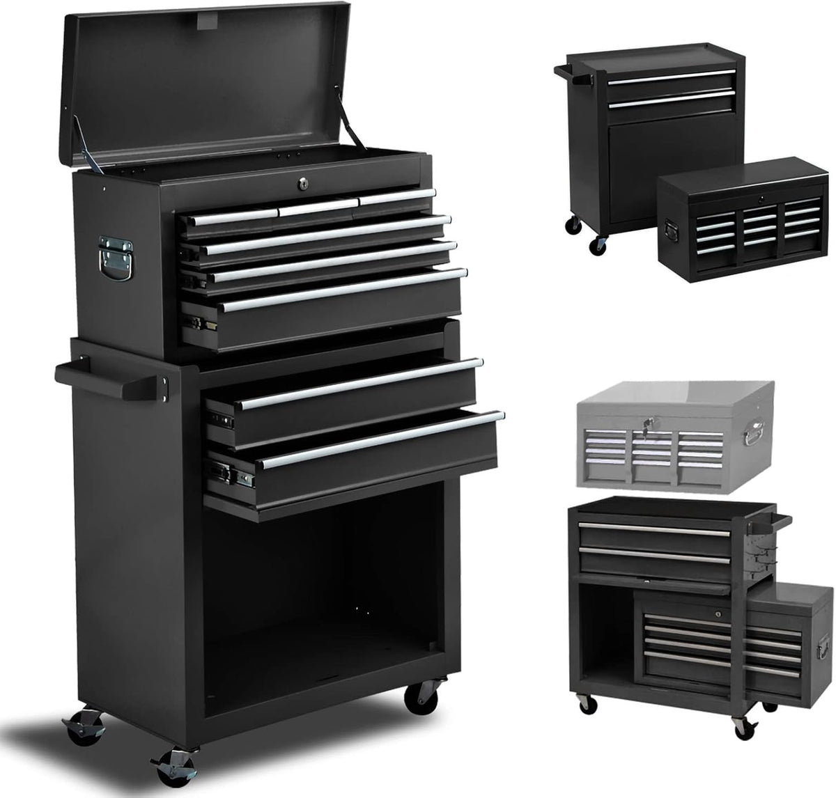 8 Drawer Rolling Lockable Tool Chest D53777