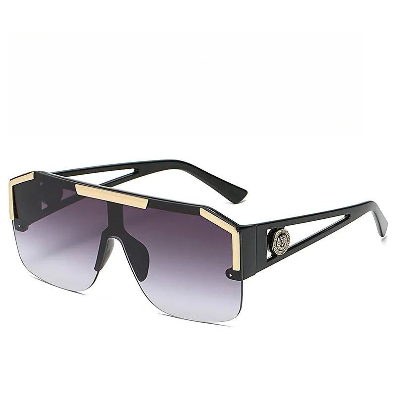 Hollowed-out One-piece Lens Sunglasses B5953