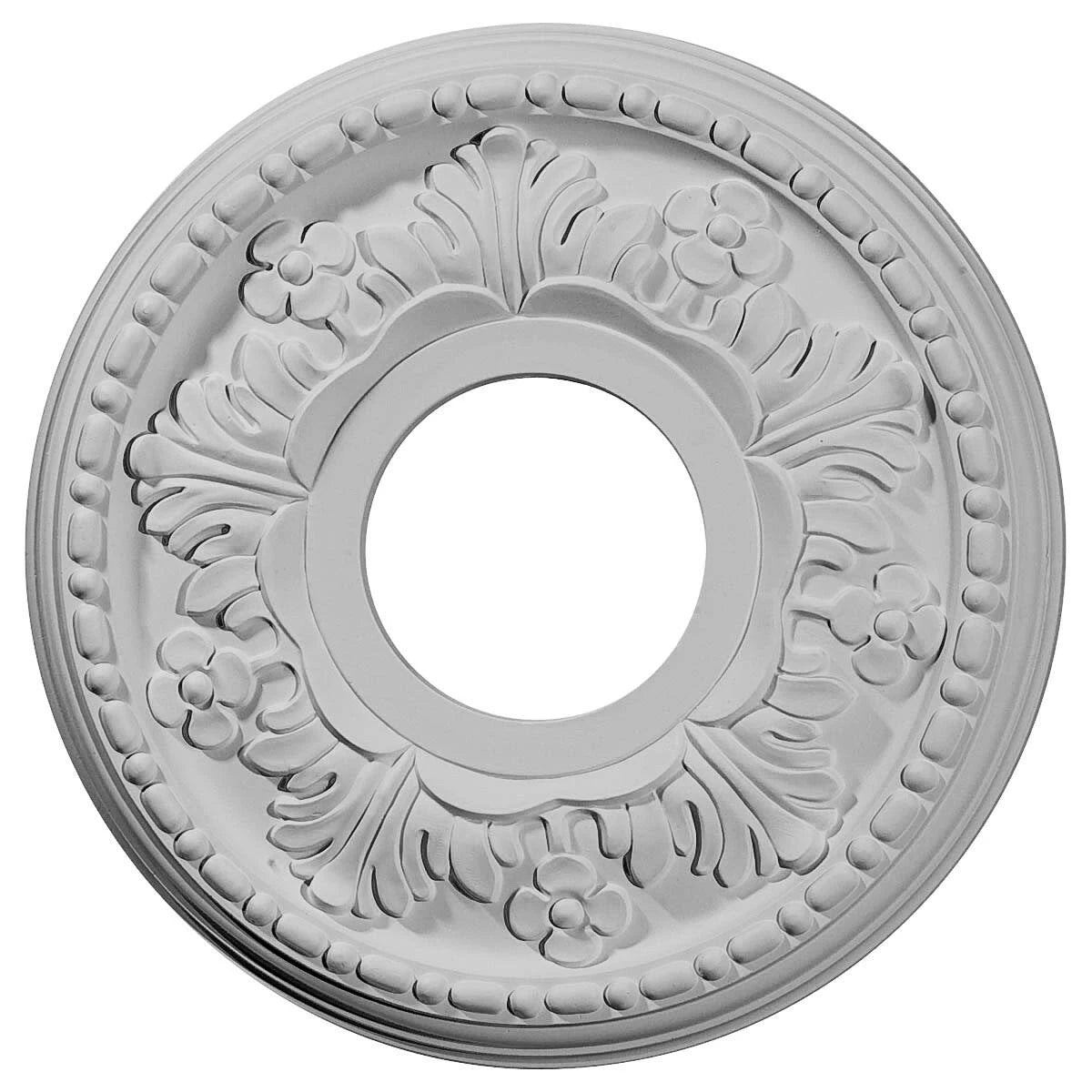 11 7/8 inch x 3 5/8 inch x 7/8 inch Hand-Painted Ceiling Medallion L62082