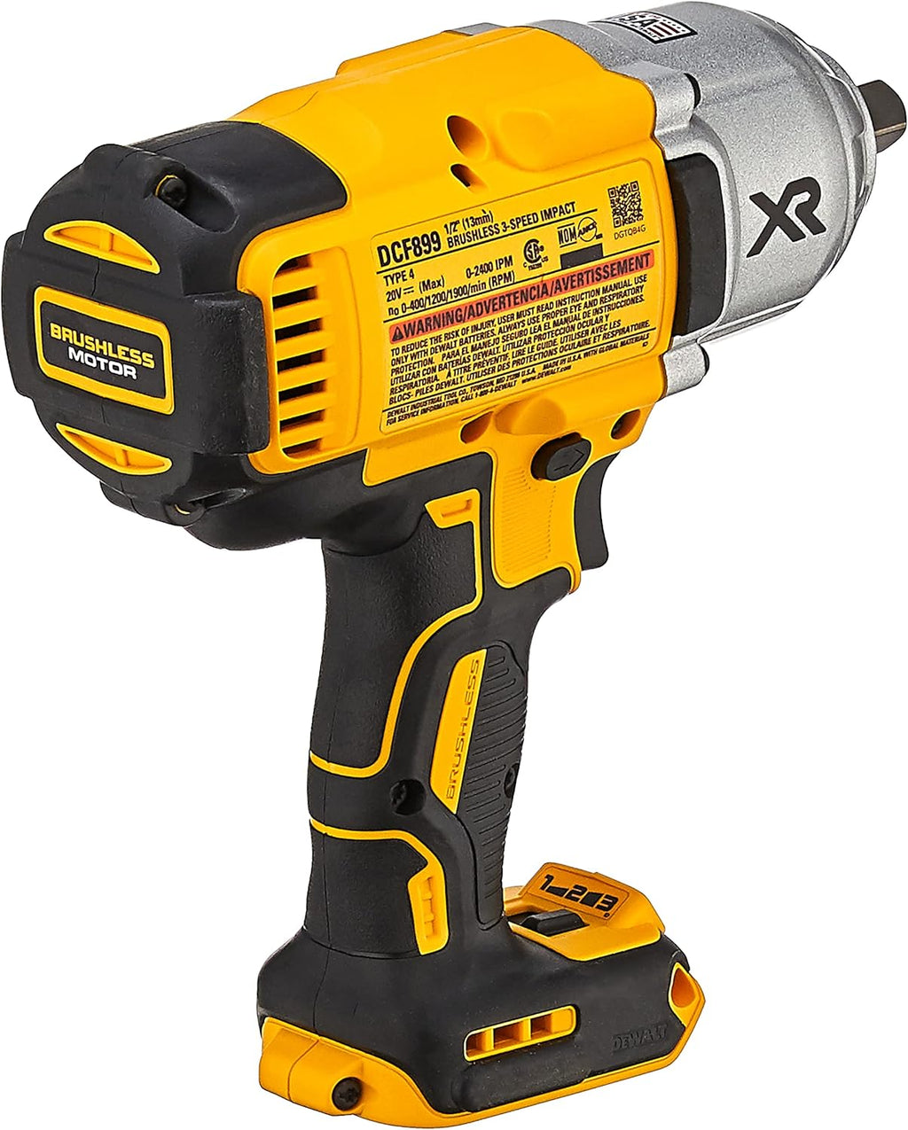 Brushless High Torque 1/2" Impact Wrench, Cordless, Tool Only I386044