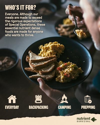 MRE Homestyle Scramble Eggs, Ready to Eat Meals (9 Servings) Freeze Dried Emergency Food Supply N354