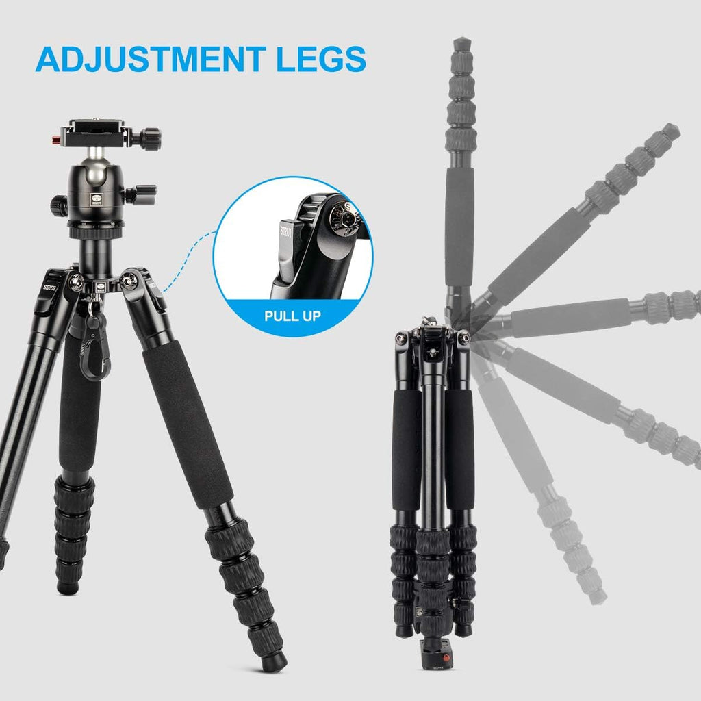 Aluminum Camera Tripod with Ball Head and Quick Release Plate P1544