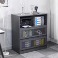 3-Tier Metal File Cabinet with Storage Shelf L74579
