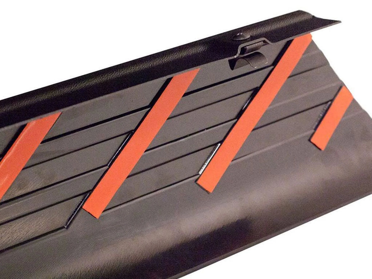 Black Smooth BedRail Caps with Stake Holes, 2-Pc Q2240
