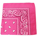 96 Pack 100% Cotton Double Sided Paisley Bandanas Y999