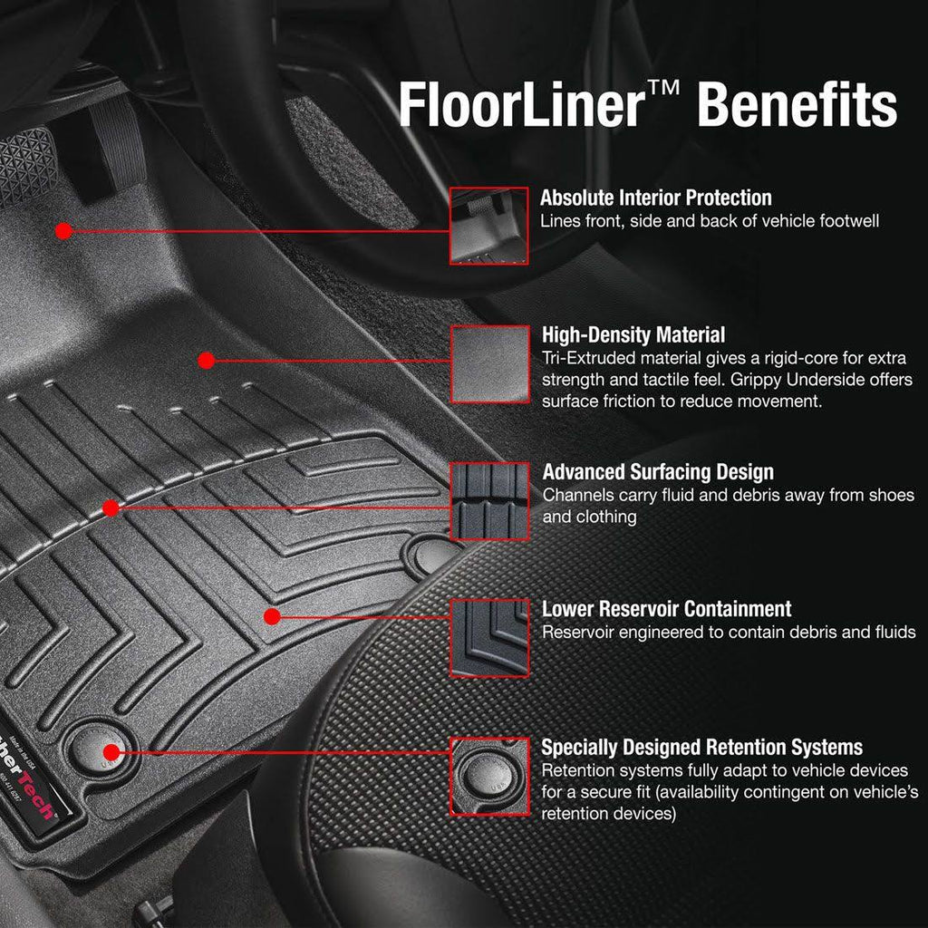 Black FloorLiner for Toyota Tacoma D8558