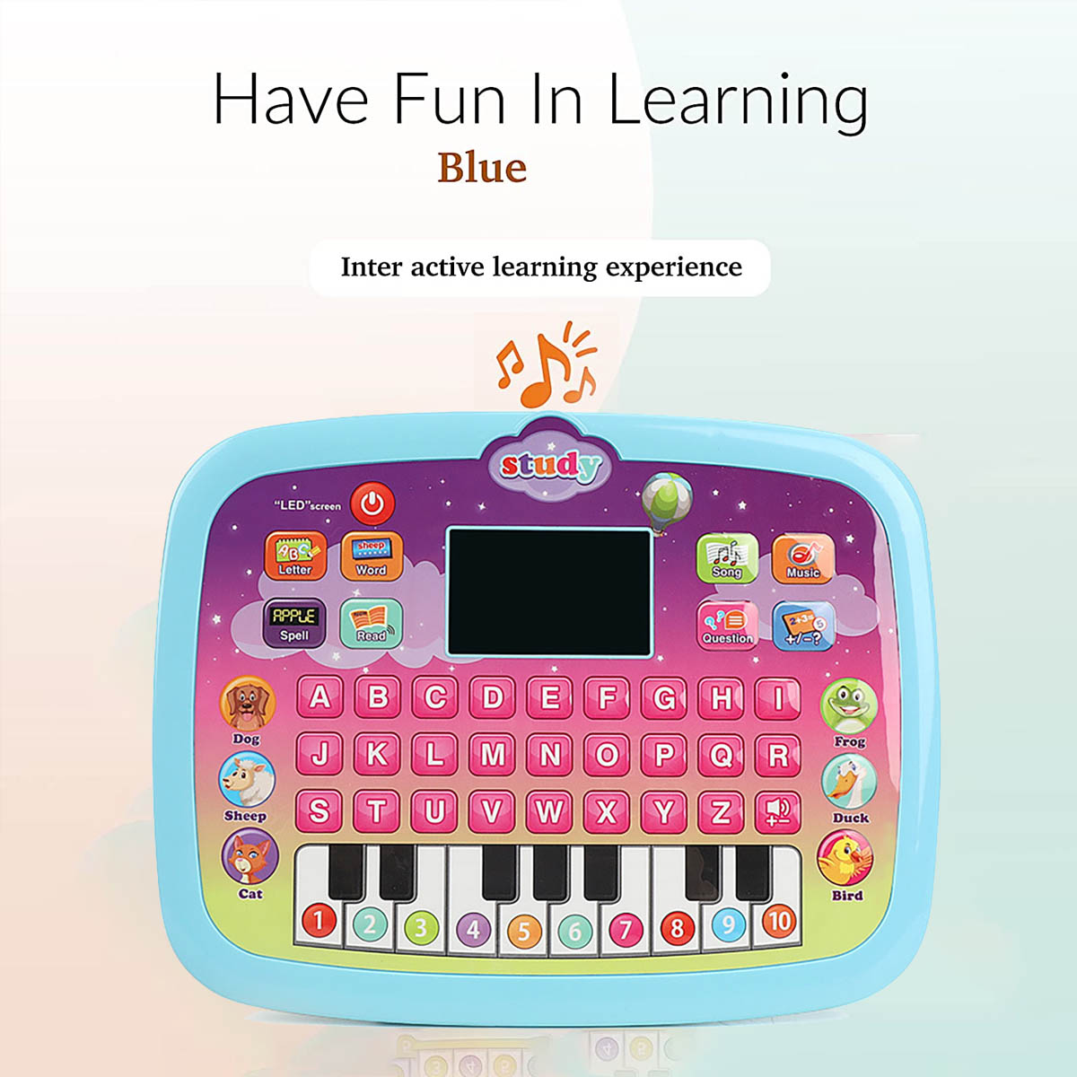 Kid Tablet Toddler Learning Pad Educational Toys X93317