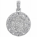 14K White Gold Lab Grown Diamond Pendant B6502