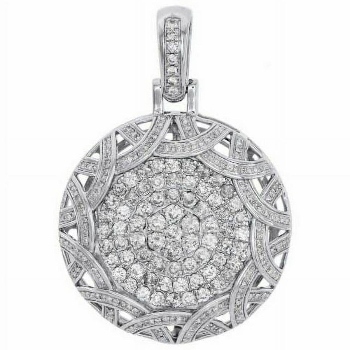 14K White Gold Lab Grown Diamond Pendant B6502