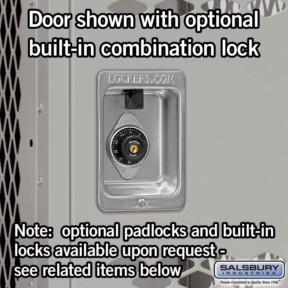 12x22 Wide Double Tier Vented Metal Locker I29394