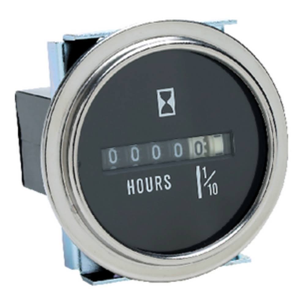 Hour Meter Chrome Bezel E3947