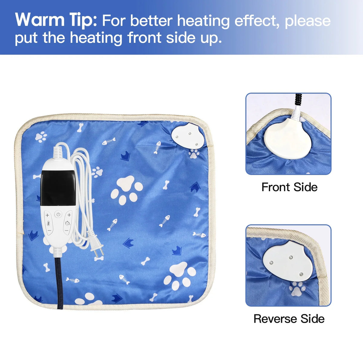 Heating Mat with Adjustable Temperature and Timer Y4889