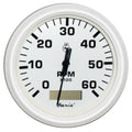 White 4" Tachometer with Hourmeter O21302