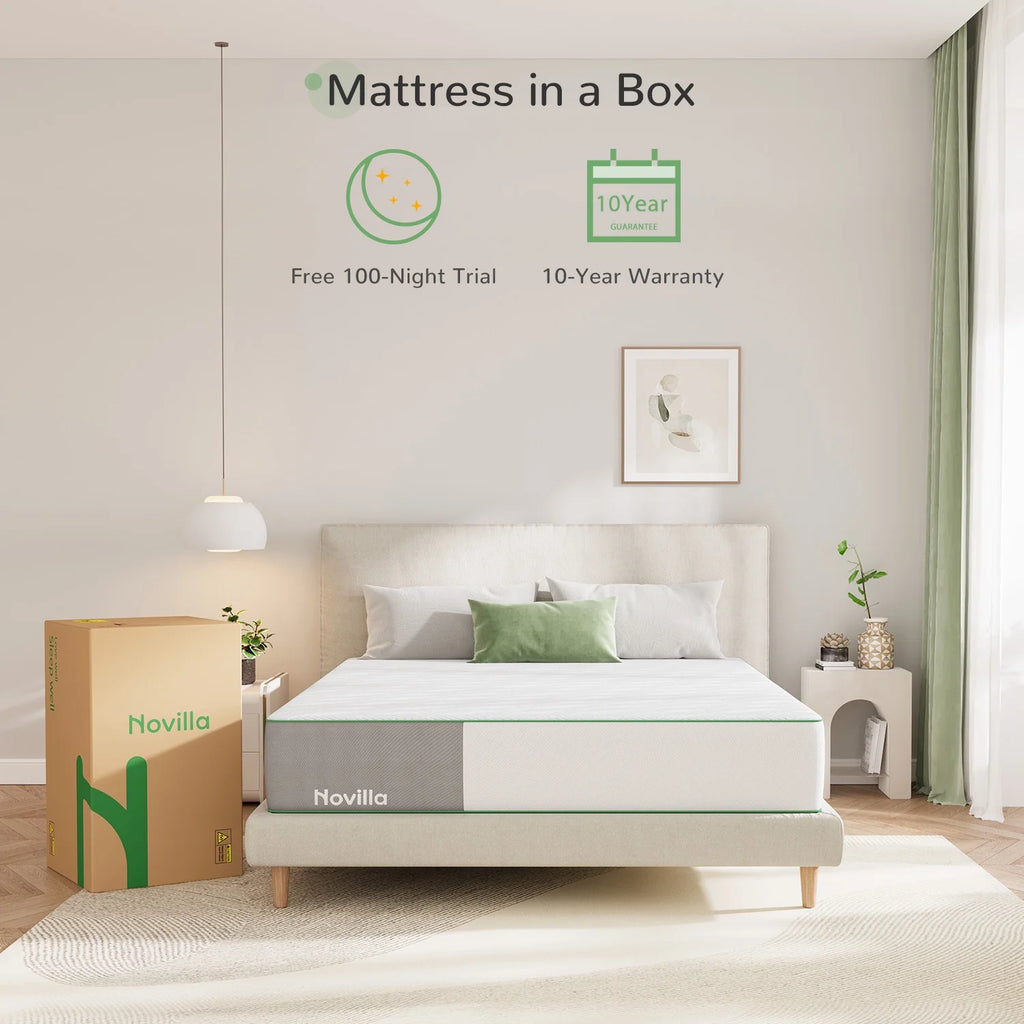 10'' Medium Firm Gel Memory Foam Mattress, Full Size H6604