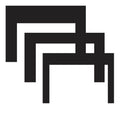 Black 3-Sided Fireplace Surround E4160