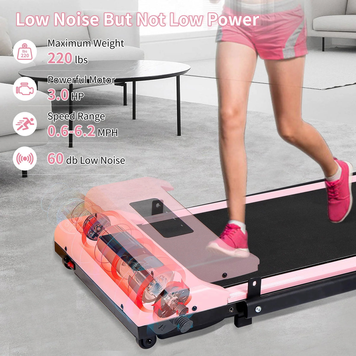 2 in 1 Folding Electric Treadmill V478