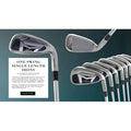 Stainless Steel Irons Set, 4-9 Irons + Pitching Wedge + Sand Wedge, Regular B351166