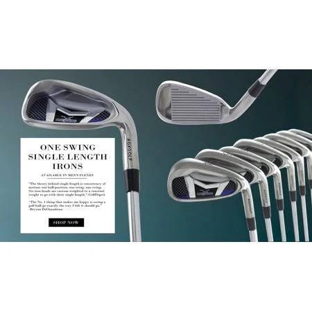 Stainless Steel Irons Set, 4-9 Irons + Pitching Wedge + Sand Wedge, Regular B351166