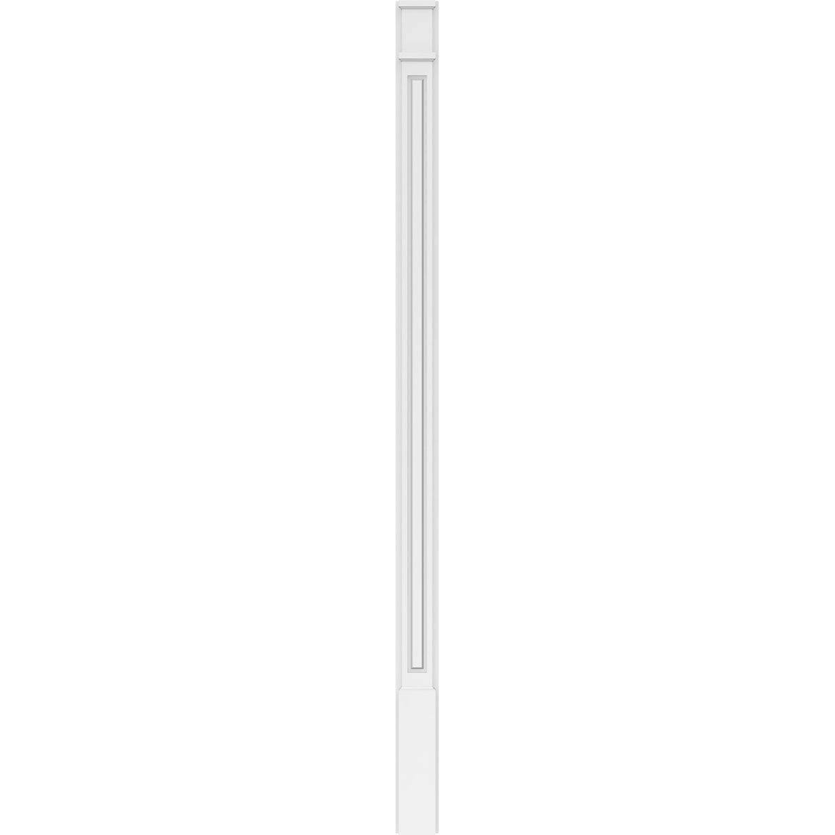 Raised Panel PVC Pilaster with Capital and Base (Pair) Q5516