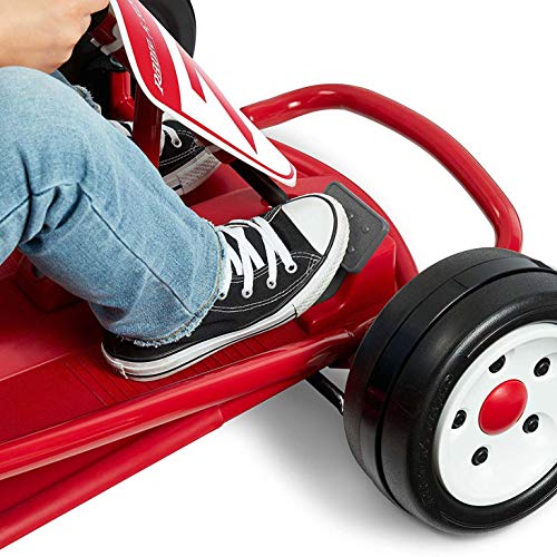 36V Battery-Powered Kids Electric Go-Kart with Adjustable Seat, Rubber Wheels, Grey X5205