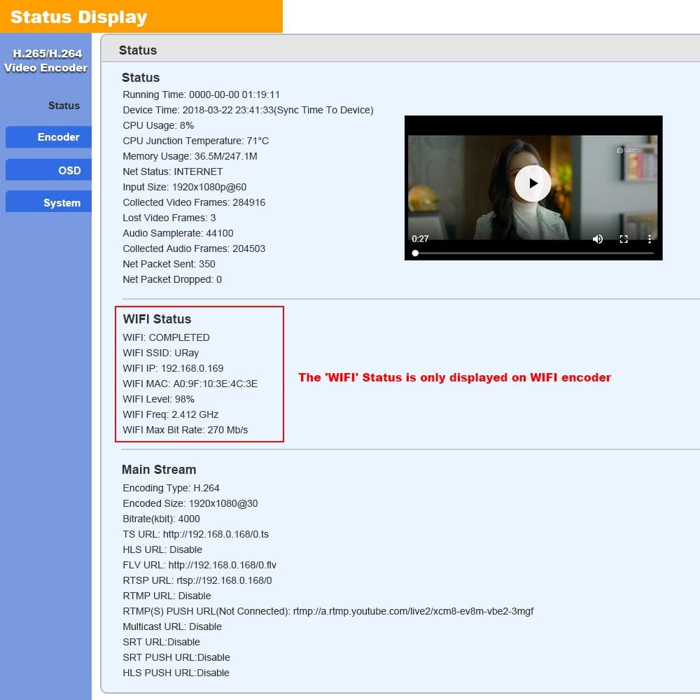 HEVC H.265 H.264 HDMI Video Encoder Z503