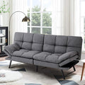 Black Memory Foam Convertible Sofa Bed F71660