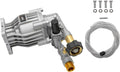 Horizontal Axial Cam Replacement Pressure Washer Pump Kit, 3300 PSI, 2.4 GPM, 3/4 Shaft, Silver R200