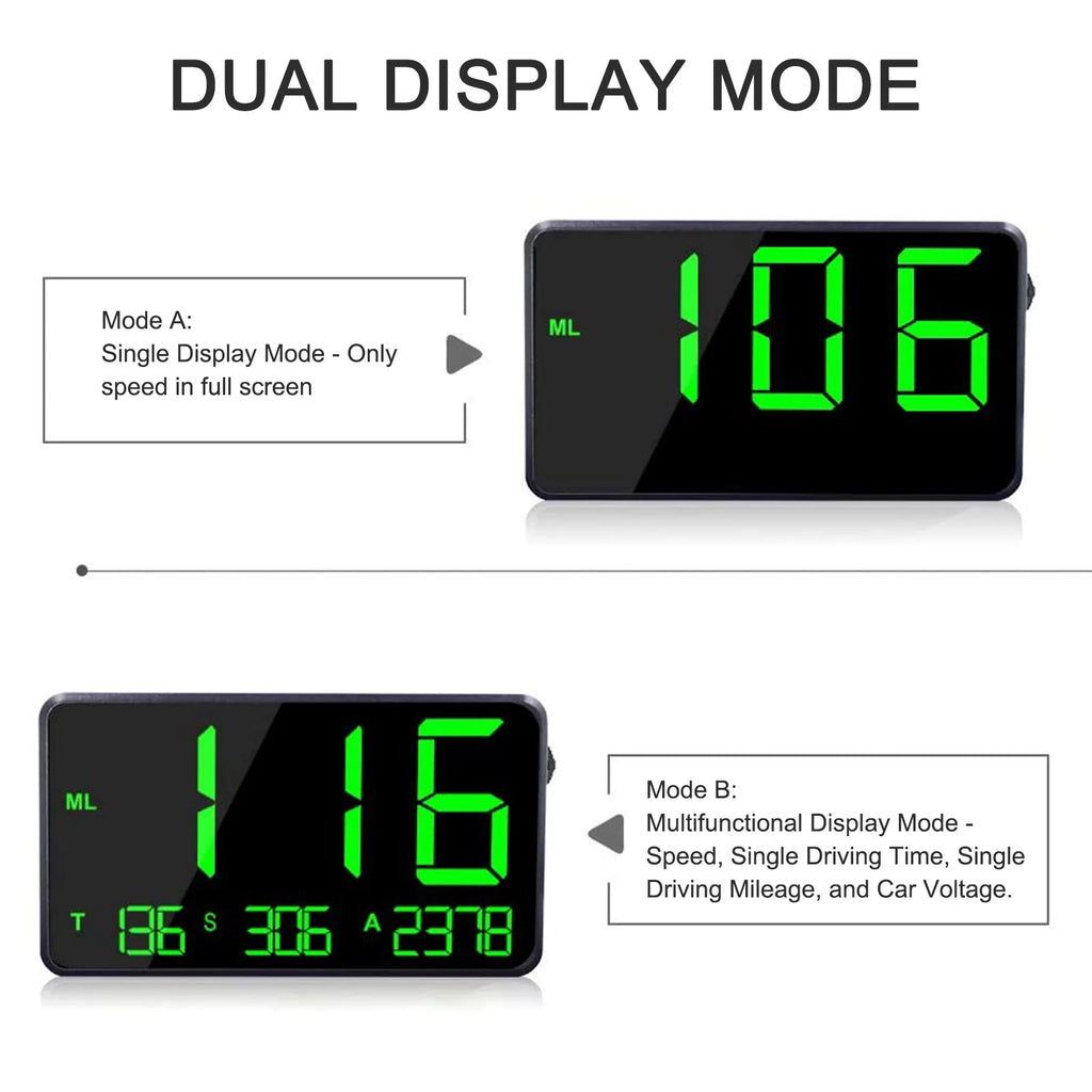 GPS Speedometer with Over Speed Alarm H26116