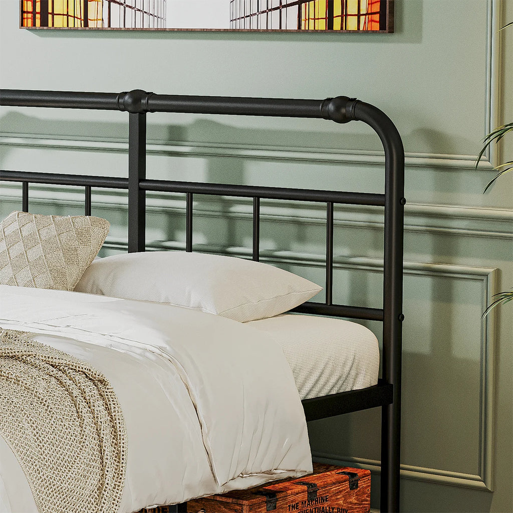 King Bed Frame with Headboard and Footboard L19781