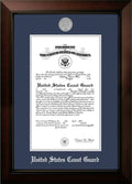 8x10 Certificate Frame with Silver Medallion A324