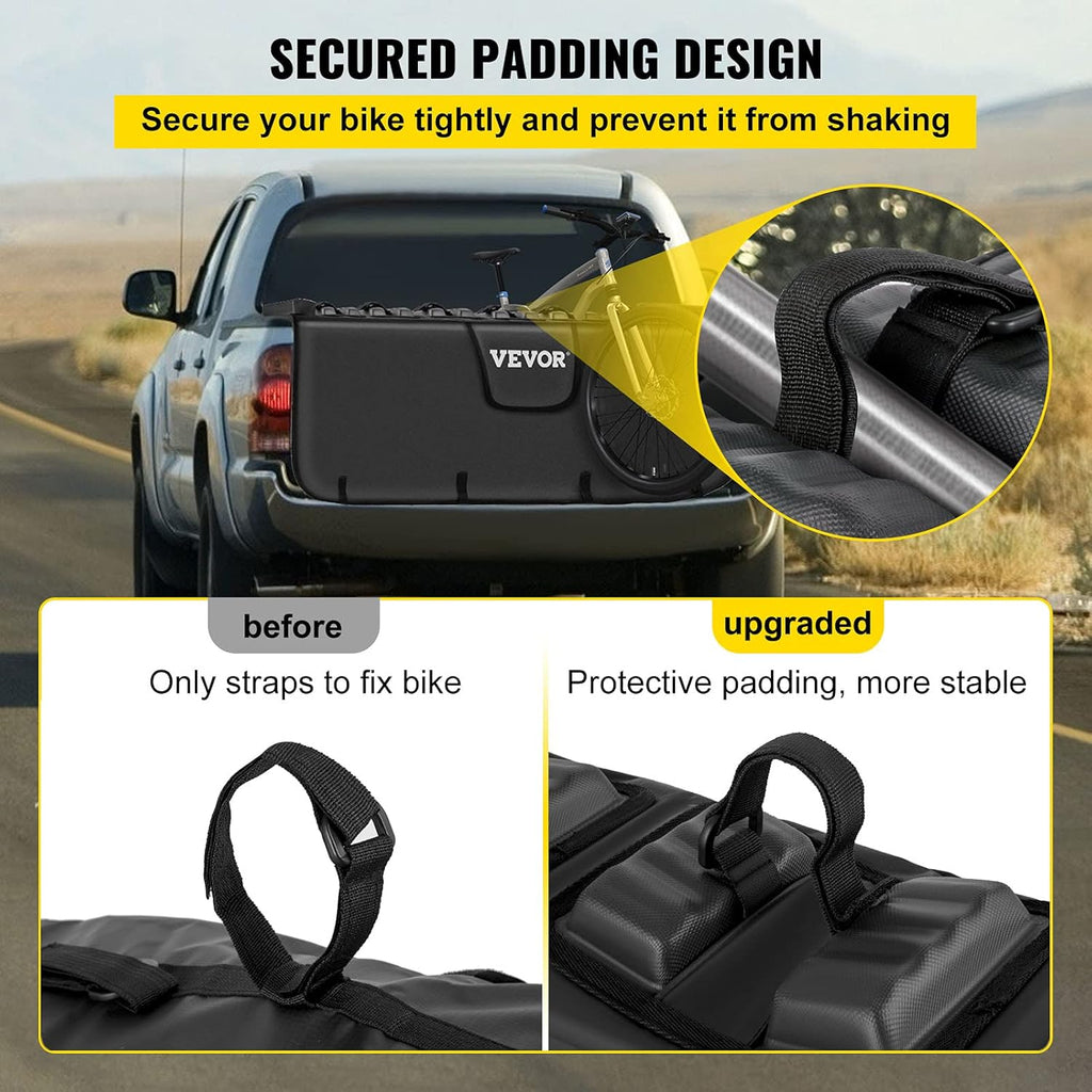 Tailgate Pad for Bikes, Carries up to 6 Mountain Bikes, 63 Pickup Pad Z129257
