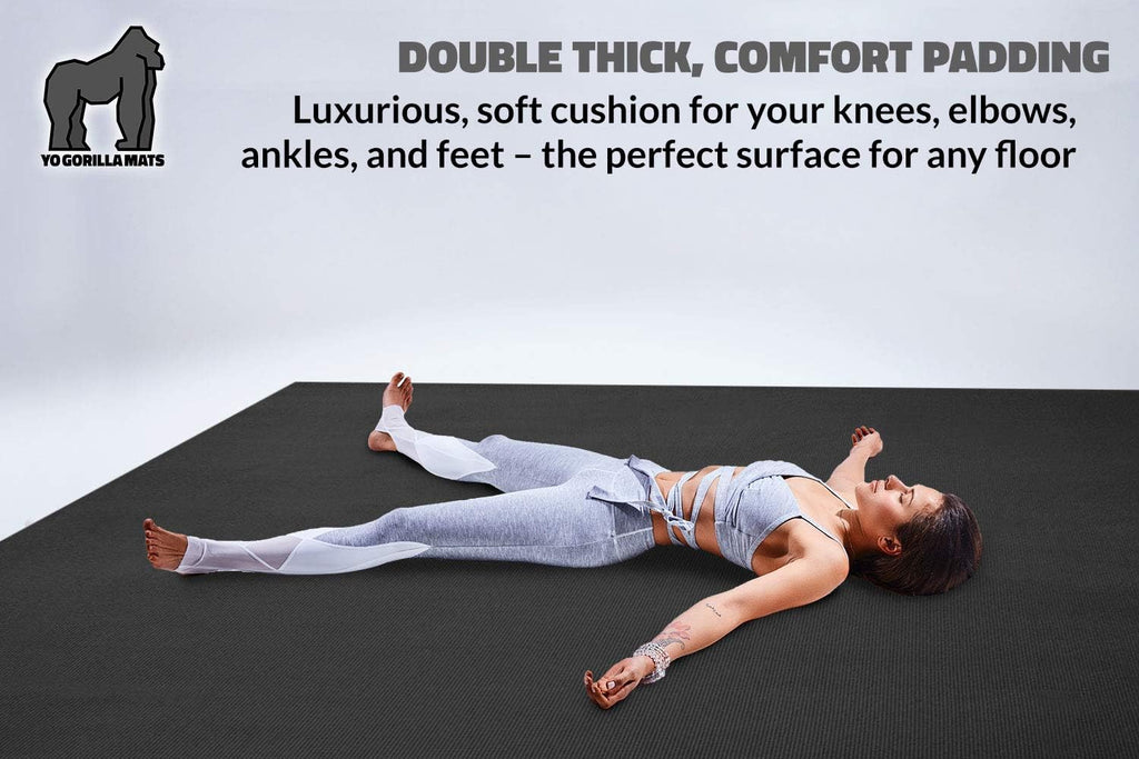 Large Yoga Mat 7' x 5' x 8mm Non-Slip Exercise Mat N1029