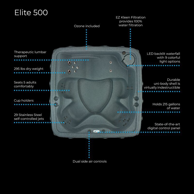 5-Person Lounger with 29 Jets B527820