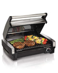Electric Indoor Searing Grill with Adjustable Temperature Control, Removable Nonstick Grate, 118 sq. in. Surface, Stainless Steel R81588