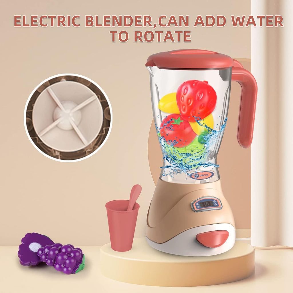 Toy Kitchen Set with Blender, Coffee Maker, Mixer and Toaster D7410