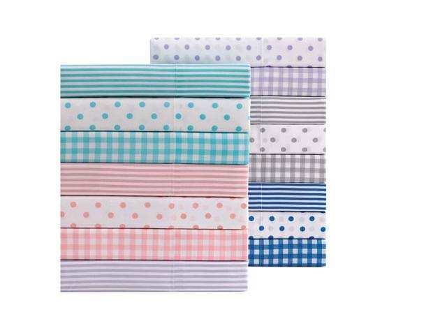 Purple Printed Stripe Sheet Set, Queen S85282