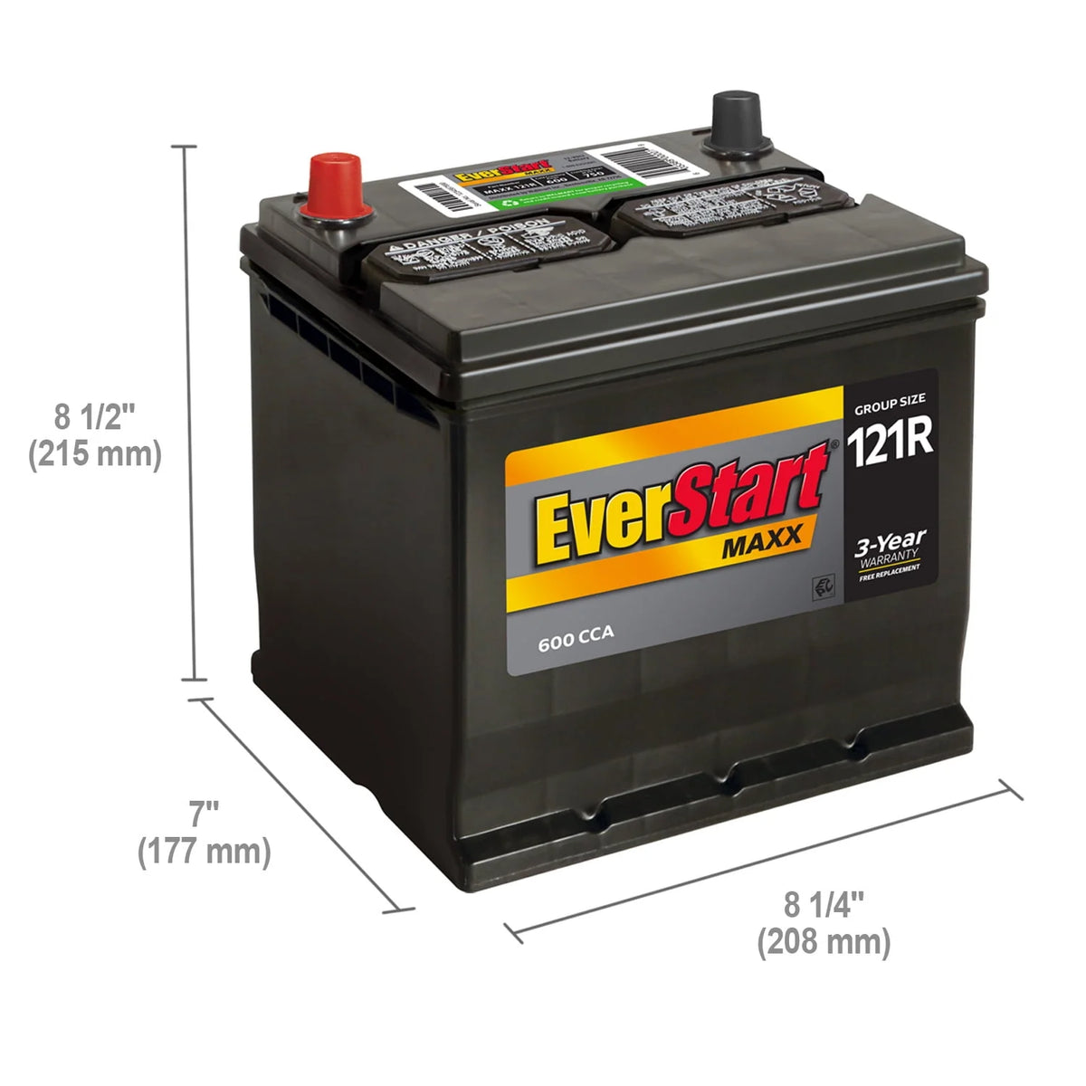 Lead Acid Automotive Battery 12 Volt 600 CCA R53013